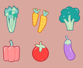 Free Celery and Vegetables Vector Graphic 1