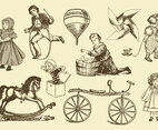 Antique Toy Vectors