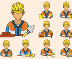 Bricklayer Icon Vector