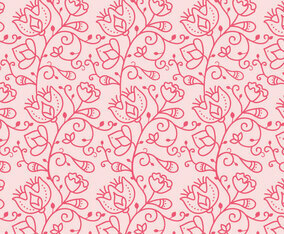 Floral Outline Pattern