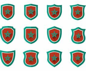 Free Maroc Shield Vectors