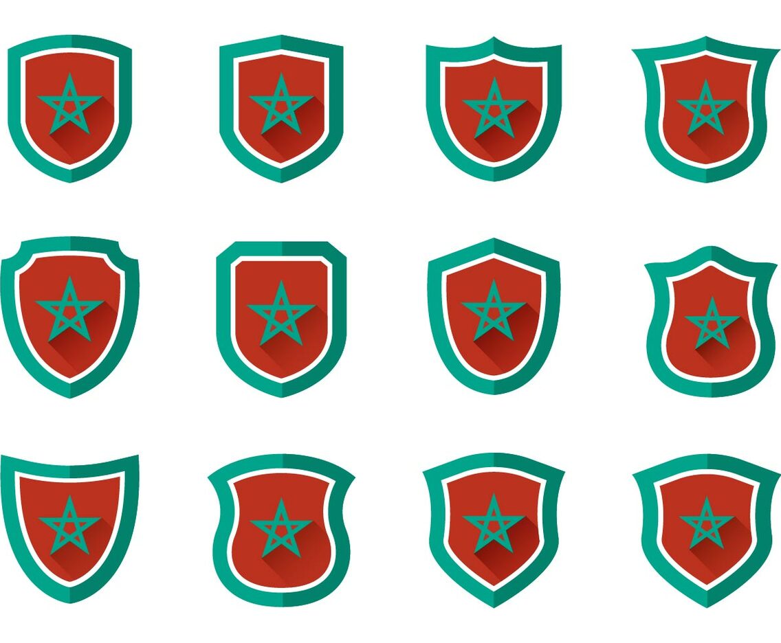 Free Maroc Shield Vectors