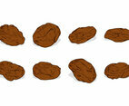 Hand Drawing Raisins Vector