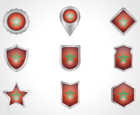 Free Morocco Badge Vector