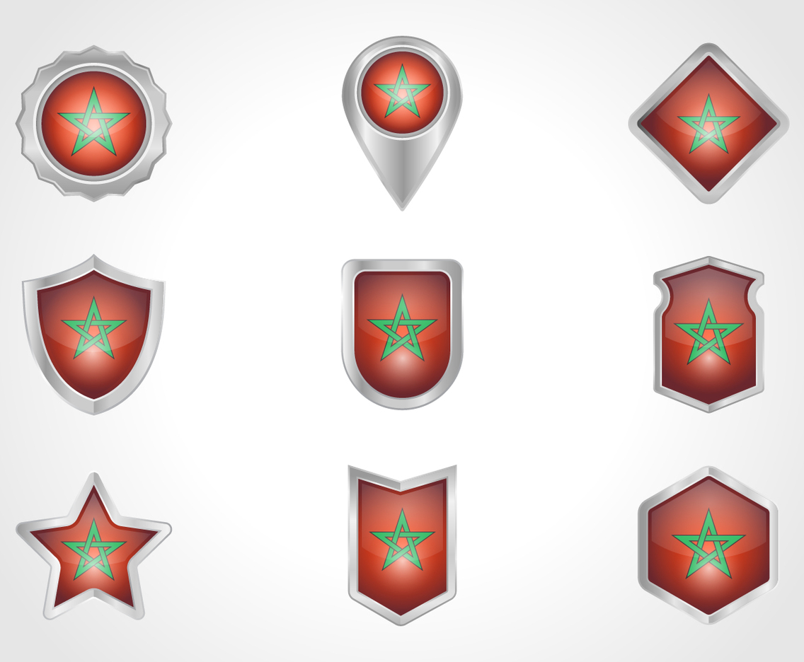 Free Morocco Badge Vector