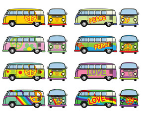 Free Hippie Bus Vector