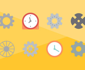 Free Clock Parts Vector Graphic 2