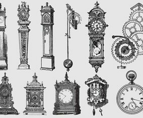 Old Style Drawing Clocks