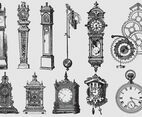 Old Style Drawing Clocks