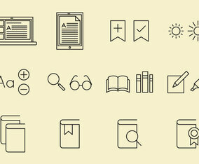 E Reader Icons