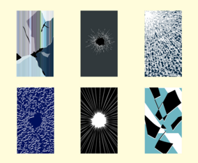 Free Broken Screen Walpaper Vector