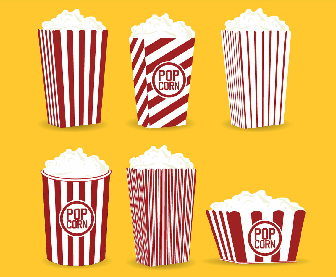Popcorn Box Vector