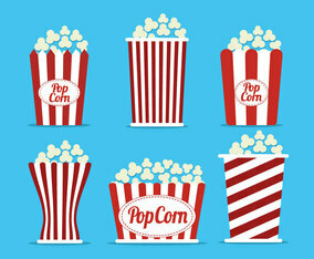 Popcorn Box Vector
