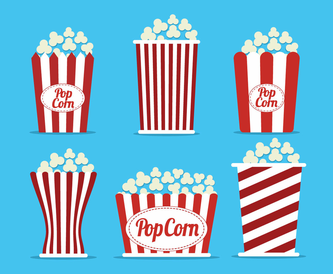Popcorn Box Vector