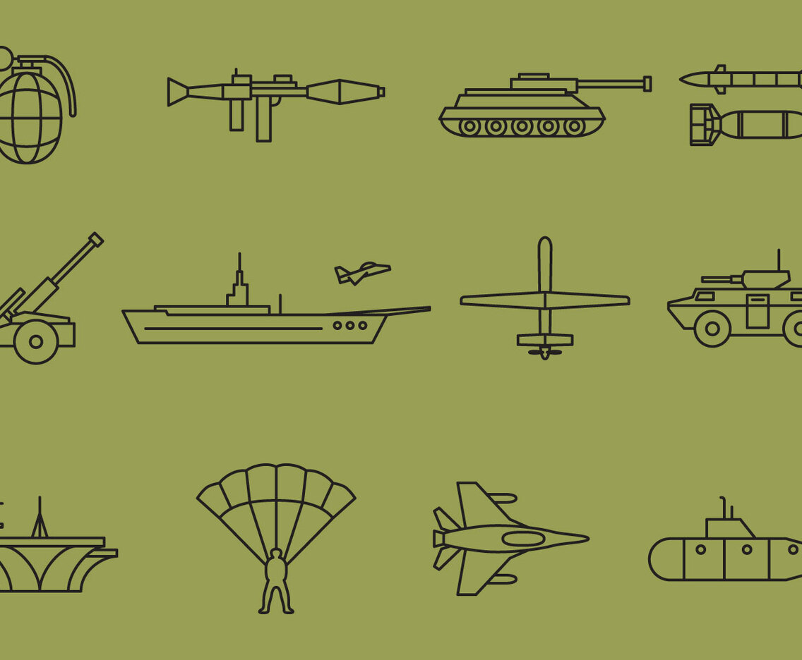 Vector War Line Icons