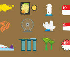 Vector Singapore Icons