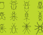 Bugs Line Icons