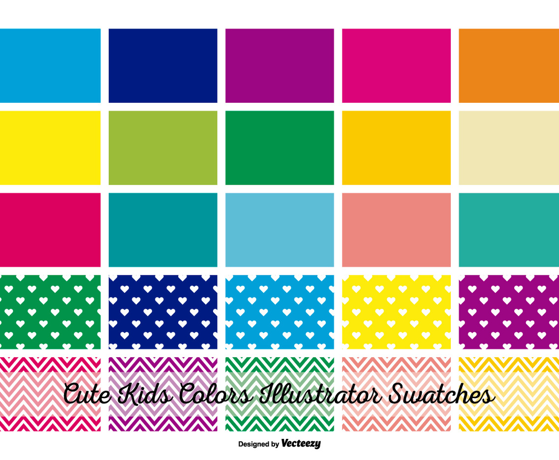 Kids Colors Illustrator Swatches