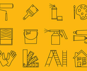 Painting Line Icons