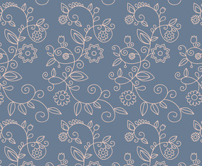 Floral Outline Pattern