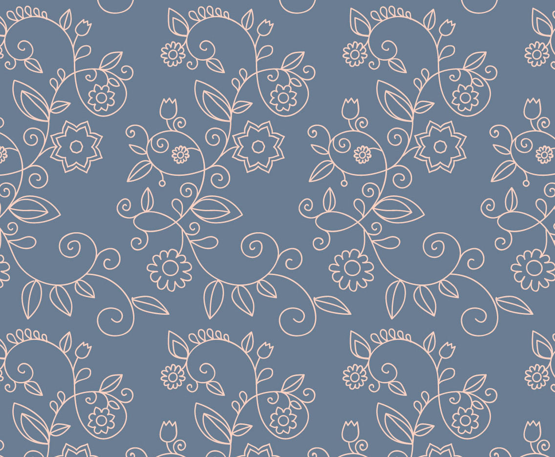Floral Outline Pattern