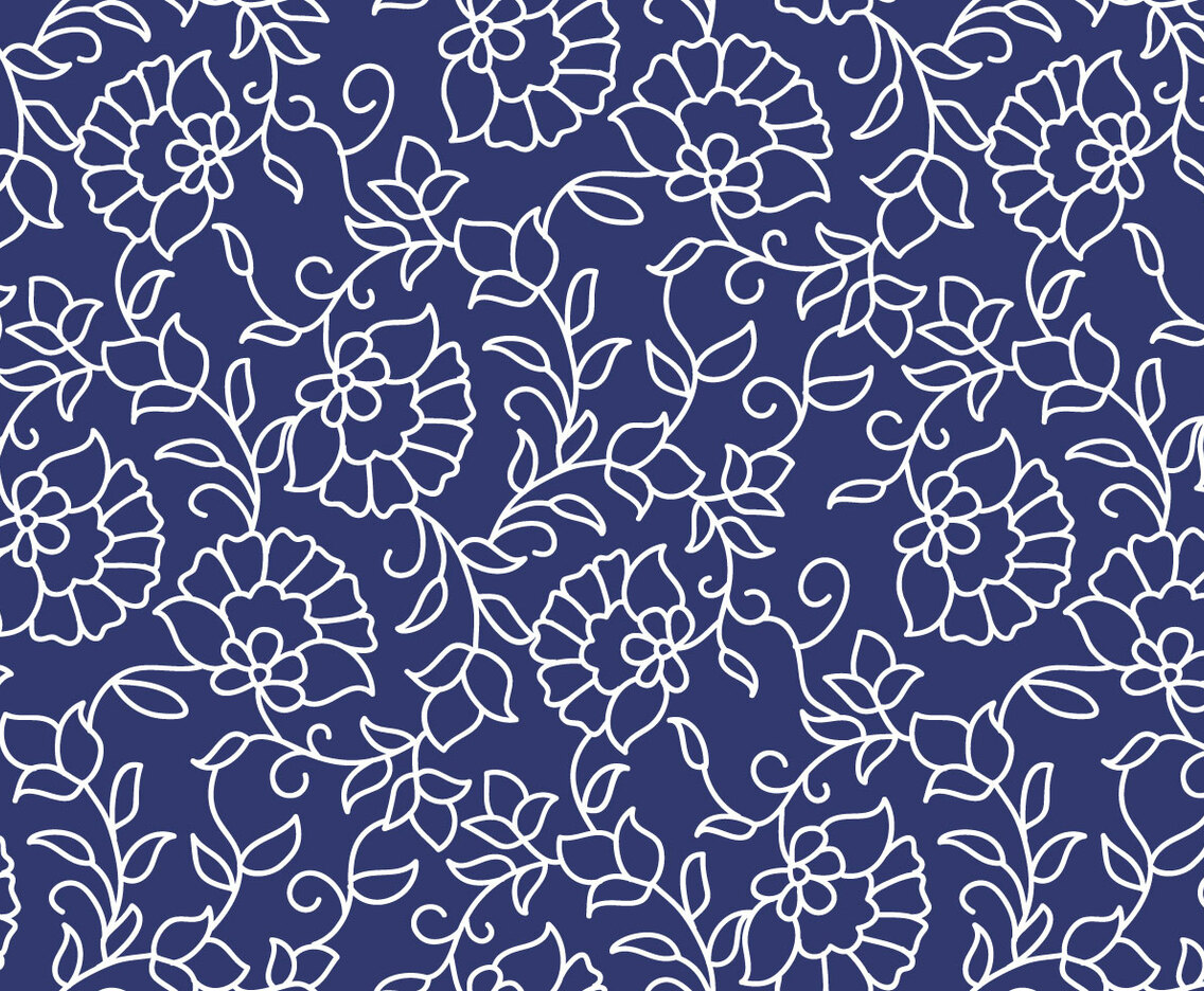 Outline Floral Pattern