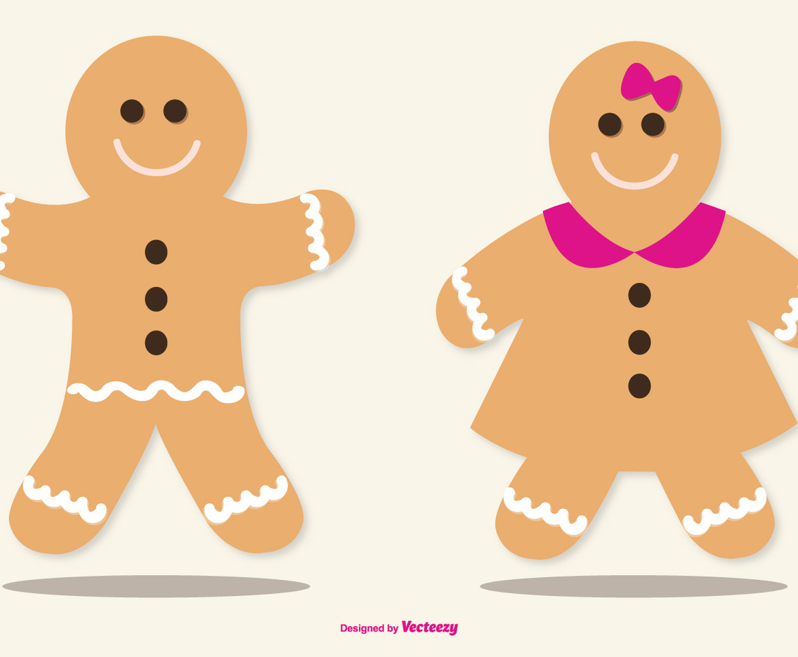 Cute LebkuchenGingerbread Illustrations