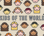 Kids of the World Vector Pattern