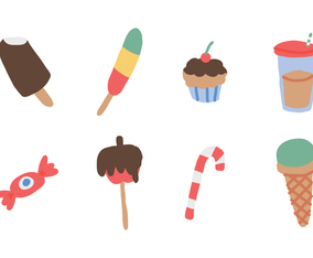 Vector Sweets for Kids