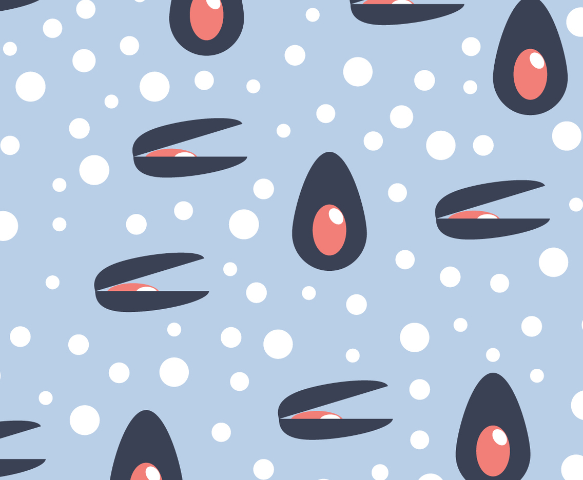 Mussel Pattern Vector