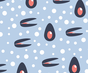 Mussel Pattern Vector