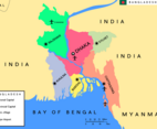 Free Banglades Map Vector