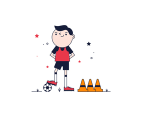 Free Soccer Player Vector