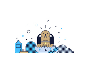 Free Puppy Wash Vector