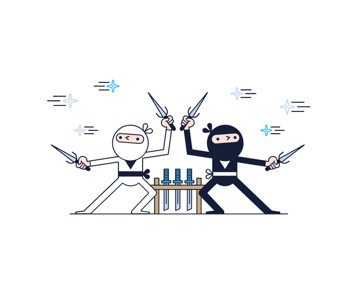 Free Ninjas Vector