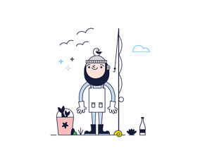 Free Fisherman Vector