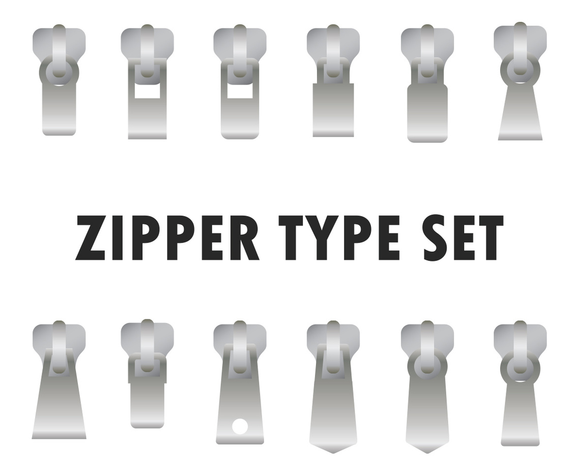 Silver Zipper Pulls