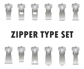 Silver Zipper Pulls
