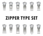 Silver Zipper Pulls