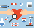 Healing Heart Vector Elements
