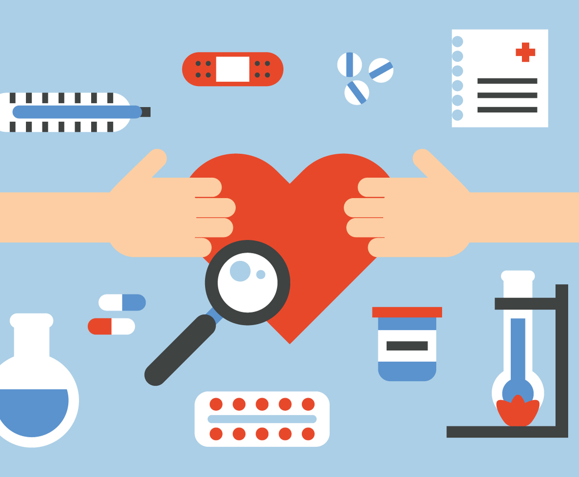 Healing Heart Vector Elements