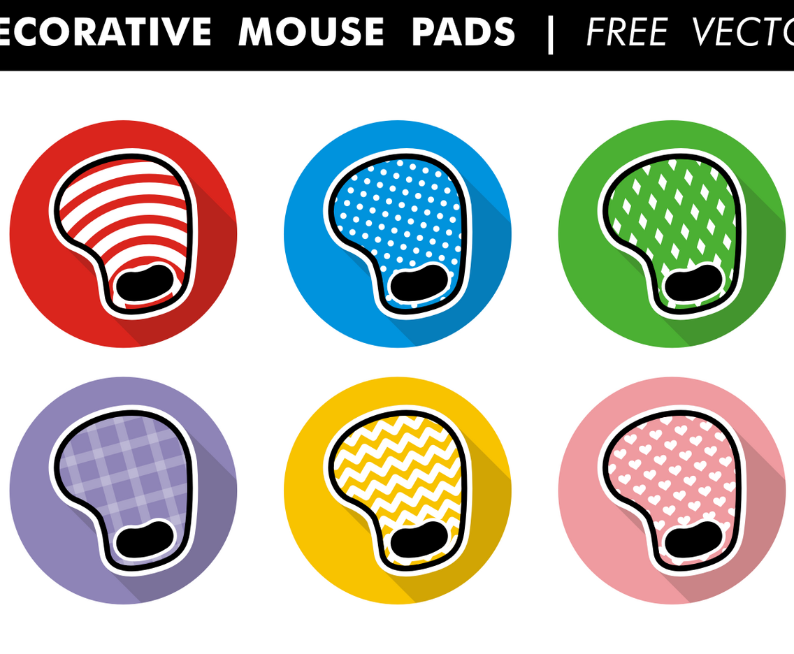 Decorative Mouse Pads Free Vector