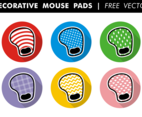 Decorative Mouse Pads Free Vector