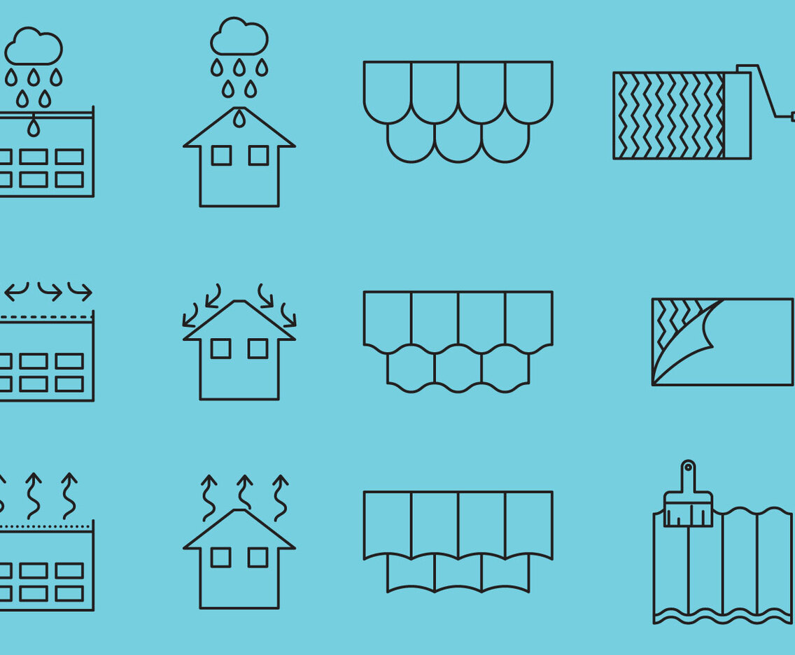 Roof Repair Icons