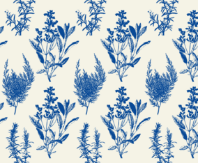 Blue Toile Pattern