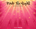 Vector Pink Abstract Background With Stars