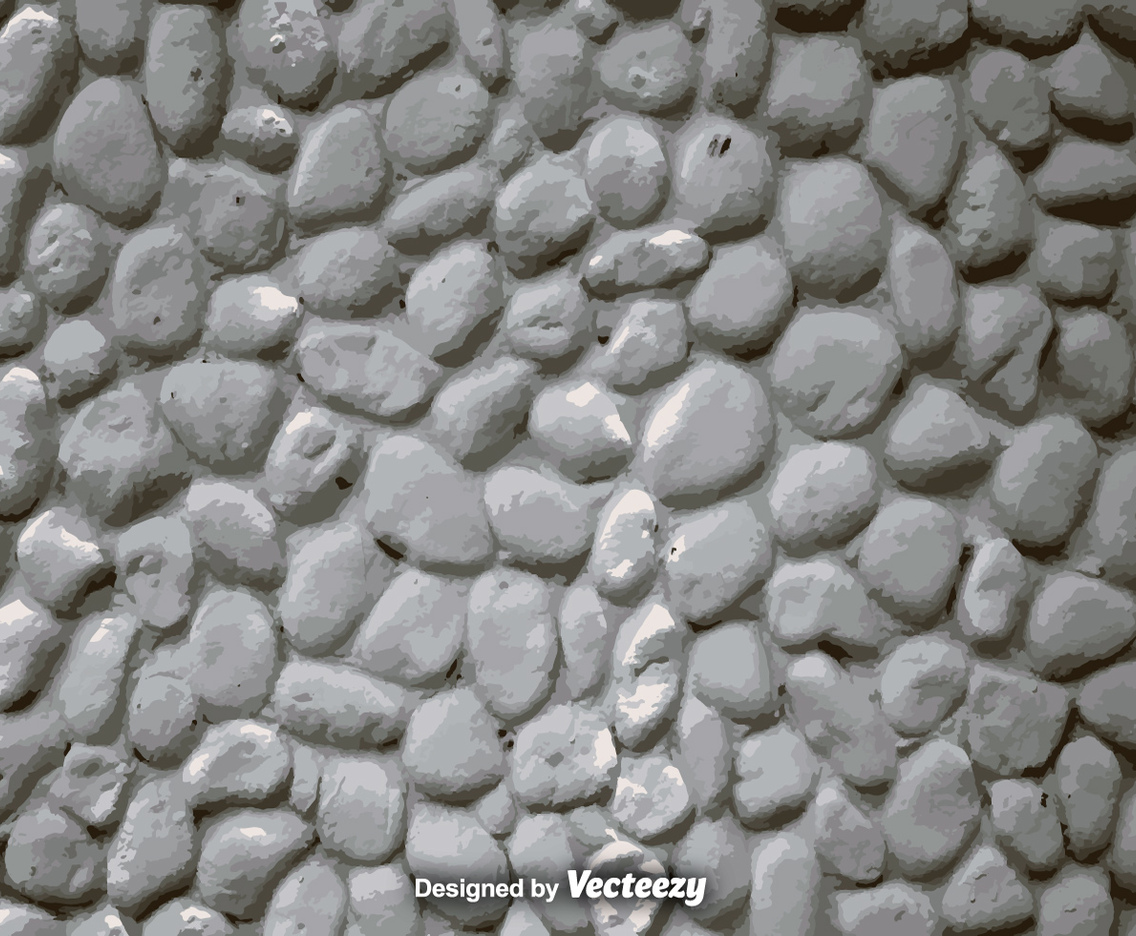 Vector Realistic White Stone Wall