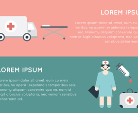 Taking Care of You Banner Vectors