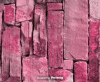 Vector Realistic RedPink Stonewall Texture