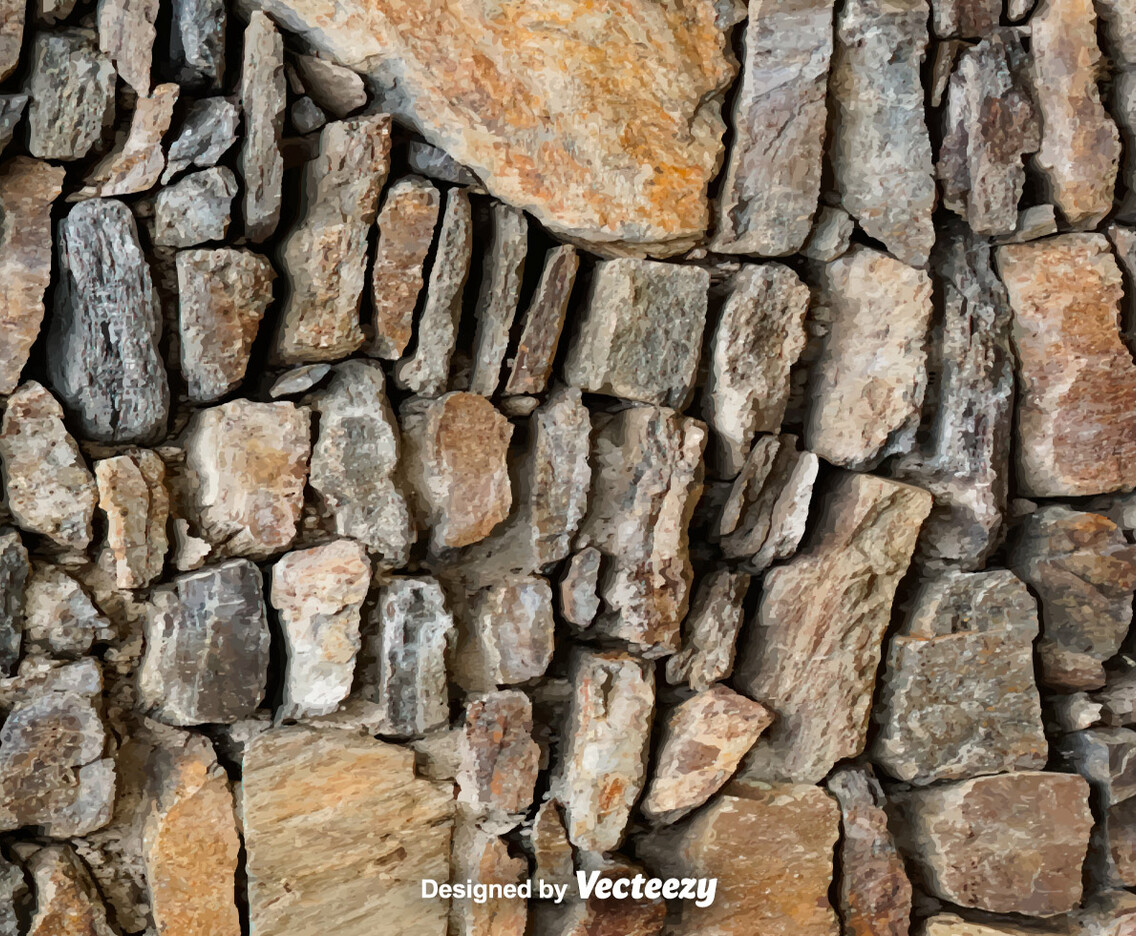 Vector Realistic Stonewall Texture
